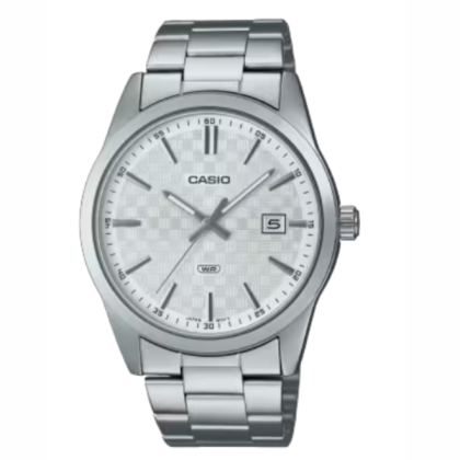 Casio General MTP-VD03D-7A Stainless Steel Strap with White Dial Analog Men Watch
